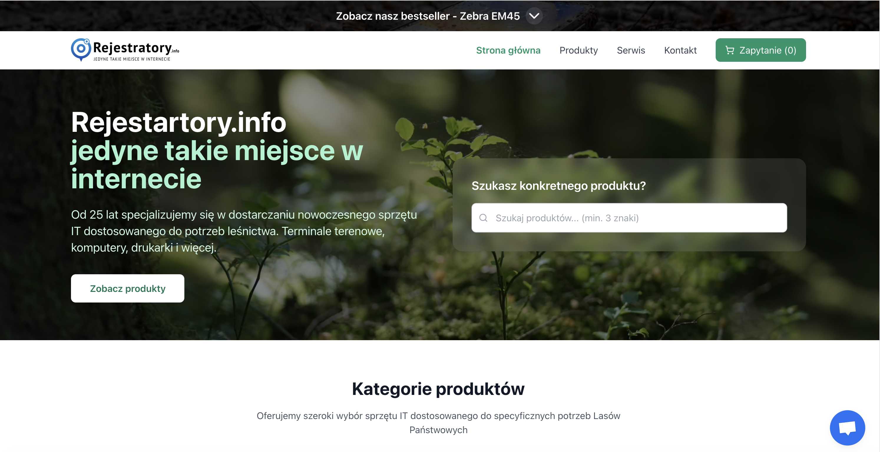 Rejestratory.info - platforma IT dla branży leśnej